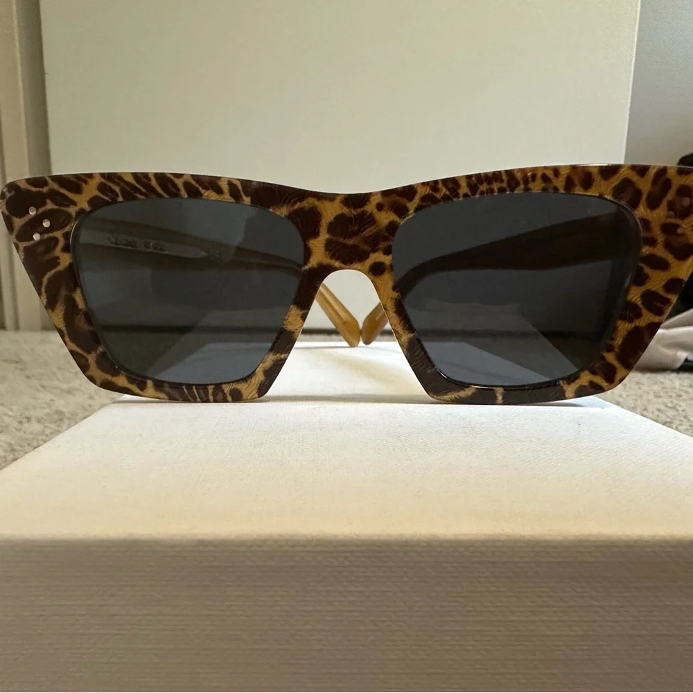 Celine Paris Animal Print Sunglasses - Picture 3 of 6